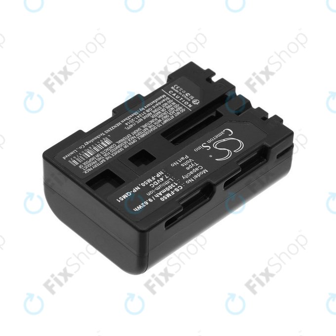 Bateria do Sony CCD-TR108, Cyber-shot DSC-S50, 1300mAh, Li-Ion, 7.4V, NP-QM51, HQ