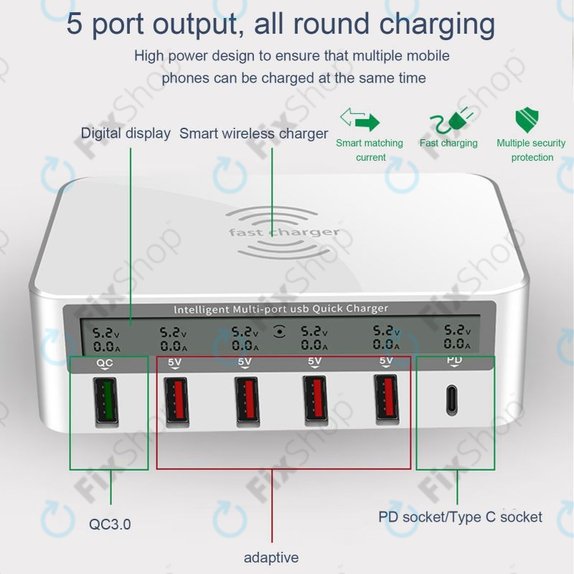 Stacja serwisowa USB z portami USB 3.0 i USB-C WLX-818F