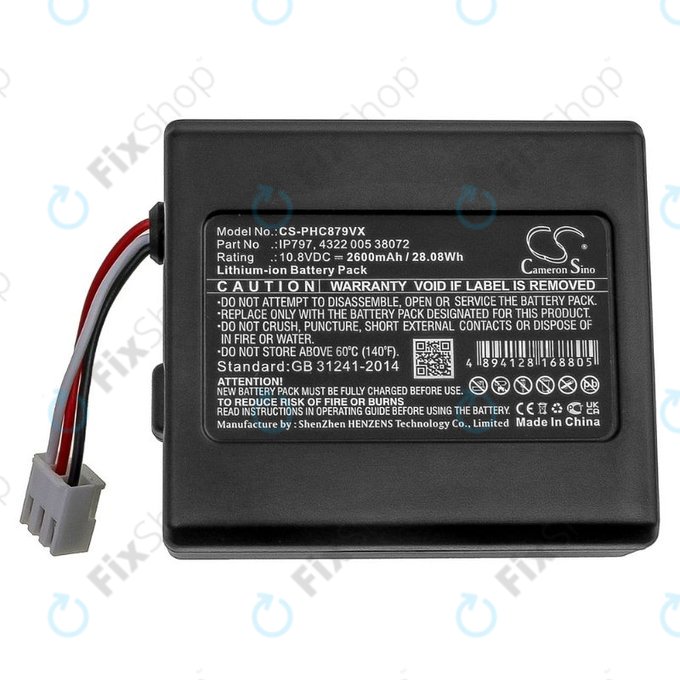 Bateria do Philips SmartPro Easy FC8007, FC8792, FC8794, IP797, 4322 005, 38072, Li-Ion, 10,8V 2600mAh, HQ