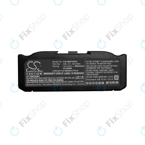 Bateria do iRobot Roomba e-seria, i-seria, ABL-D1, 4624864, ABL-D2, Li-Ion, 14,4V 6800mAh, HQ