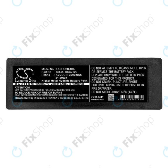 Bateria do Scanreco 590, Cifa, Effer, 3000mAh, Ni-MH, 7.2V, RSC7220, HQ