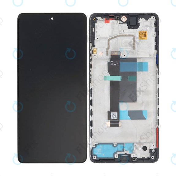 Wyświetlacz do Xiaomi Poco X5 Pro, Ekran dotykowy z ramką, Astral Black, TFT