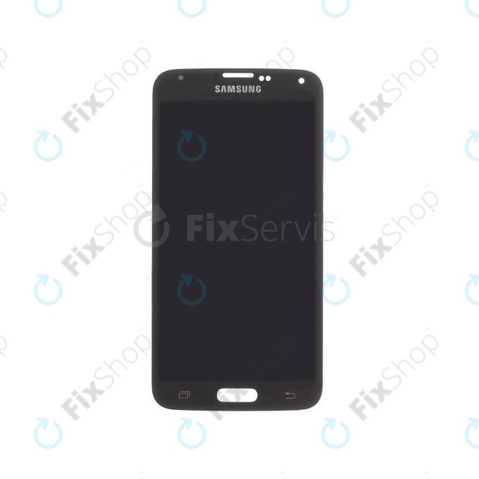 Wyświetlacz z ekranem dotykowym do Samsung S5 Mini G800F, GH97-16147A, Charcoal Black, Genuine Service Pack