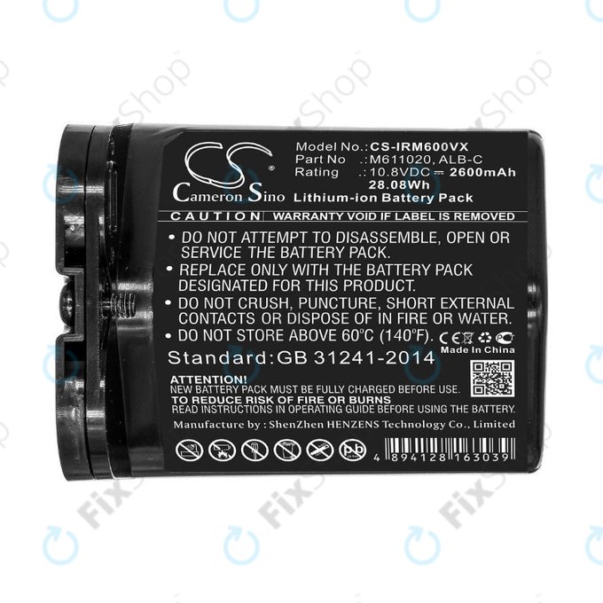 Bateria do iRobot Braava jet m6, ALB-C, M611020, Li-Ion, 10,8V 2600mAh, HQ