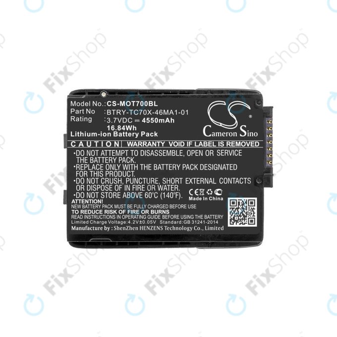 Bateria do Motorola TC70, Motorola TC75, 4550mAh, Li-Ion, 3.7V, 82-171249-01, HQ