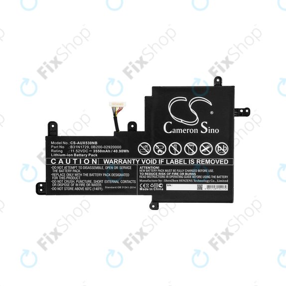 Bateria do Asus VivoBook S15, X530, 3550mAh, Li-Ion, 11.52V, B31N1729, HQ