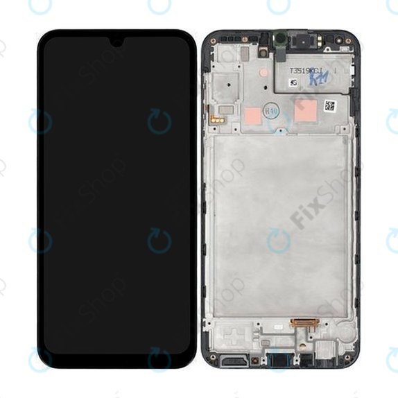 Wyświetlacz do Samsung A24 A245, Ekran dotykowy z ramką, GH82-28686A, Czarny, Black, Genuine Service Pack