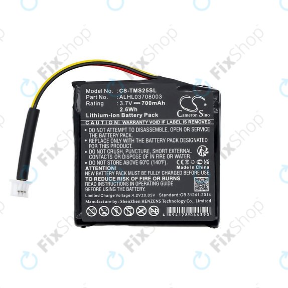 Bateria do TomTom Star 20, 700mAh, Li-Ion, 3.7V, ALHL03708003, HQ
