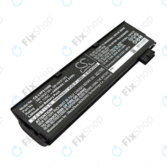 Bateria do Lenovo ThinkPad P51, T470, T570, 4400mAh, Li-Ion, 11.1V, SB10K97581, HQ
