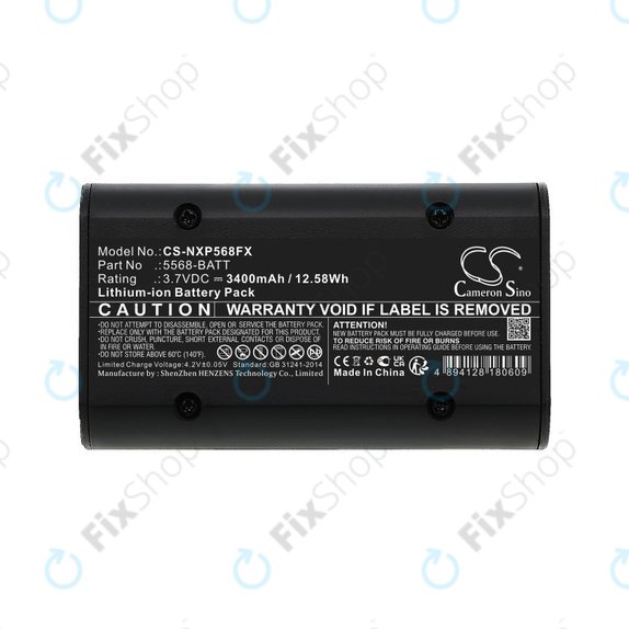 Bateria do Nightstick 5566, 5568, 3400mAh, Li-Ion, 3.7V, 5568-BATT, HQ