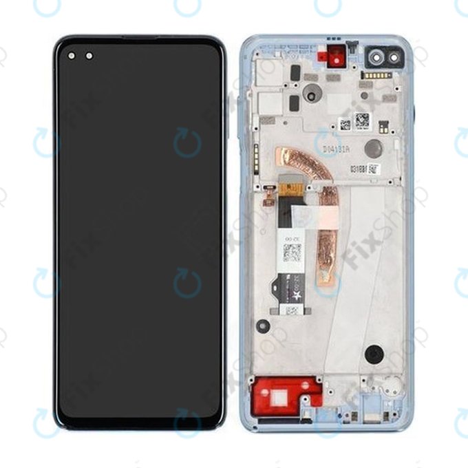 Wyświetlacz do Motorola Moto G100 XT2125, Ekran dotykowy z ramką, 5D68C18073, Iridescent Sky, Genuine Service Pack
