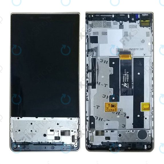 Wyświetlacz do Blackberry Key2 LE, Ekran dotykowy z ramką, Czarny, Black, TFT