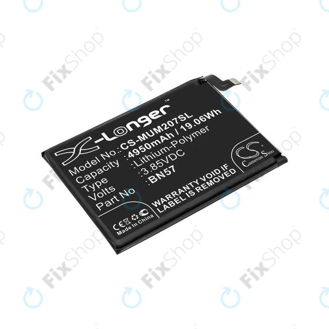 Bateria dla Xiaomi Poco X3 NFC M2107J20CG, 4950mAh, Li-Pol, 3.85 V, BN57, HQ
