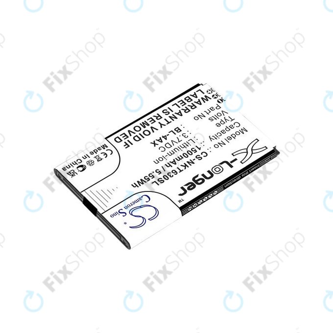 Bateria do Nokia 6300 4G, Nokia 8000 4G, 1500mAh, Li-Ion, 3.7V, BL-4AX, HQ