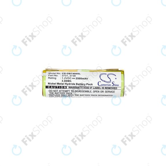 Bateria do Oral-B Professional Care, Triumph, 2500mAh, Ni-MH, 1.2V, 3731, HQ