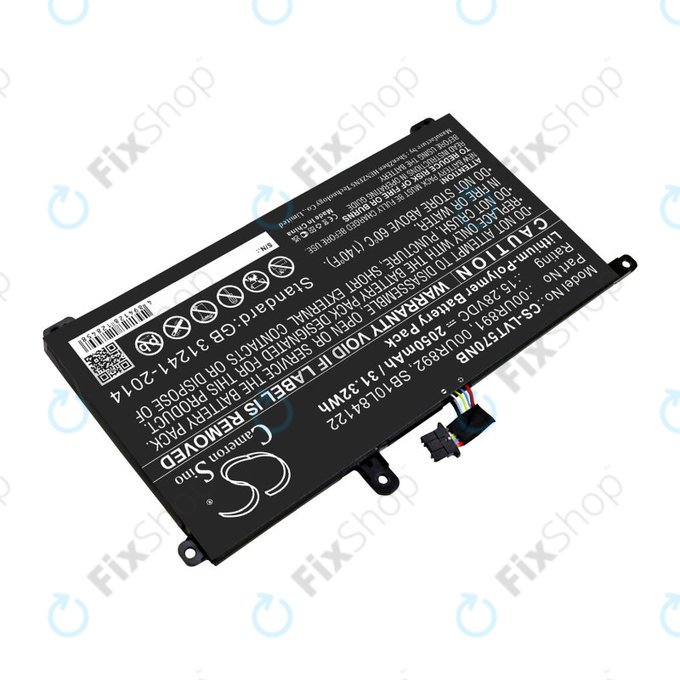 Bateria do Lenovo ThinkPad P51s, P52s, T570, T580, 2050mAh, Li-Pol, 15.28V, 00UR891, HQ