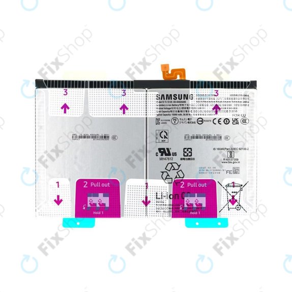 Bateria do Samsung Tab S10 FE+ X620, X626, EB-BX828ABE, 10090mAh, GH82-37171A, Genuine Service Pack