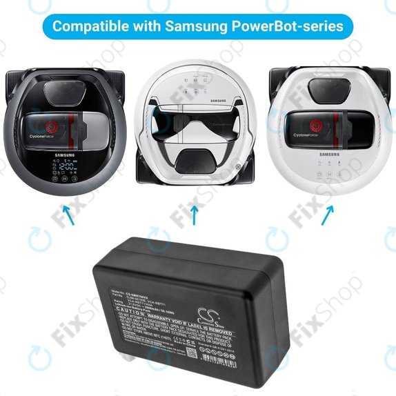 Bateria do Samsung PowerBot R7040, DJ96-00193E, VCA-RBT71, Li-Ion, 21,6V 2600mAh, HQ