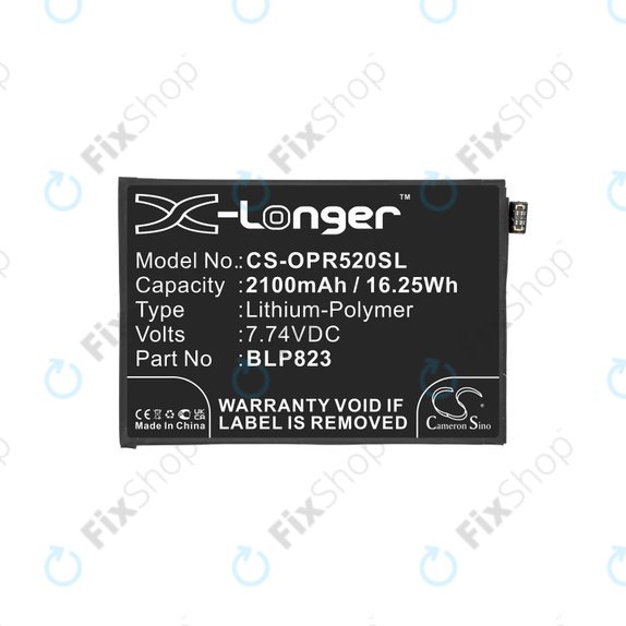 Bateria dla Oppo Reno 5 Pro, 2100mAh, Li-Pol, 7.74 V, BLP823, HQ