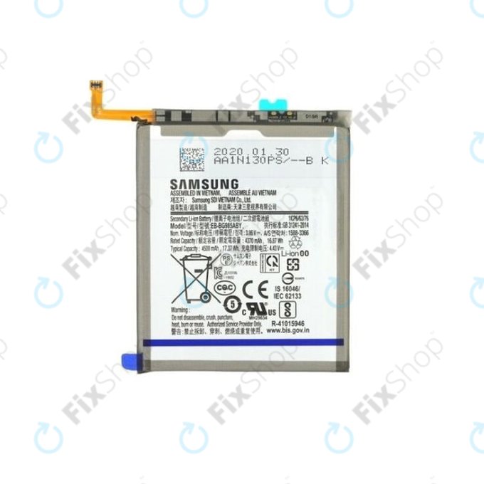 Bateria do Samsung S20 Plus G985F, EB-BG985ABY, 4500mAh, GH82-22133A, Genuine Service Pack
