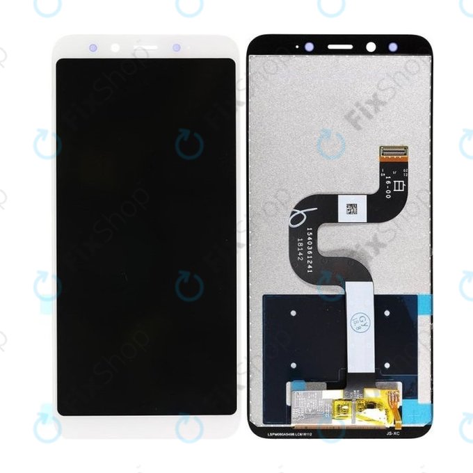 Wyświetlacz do Xiaomi Mi A2 (Mi 6X), Ekran dotykowy bez ramki, Bialy, White, TFT
