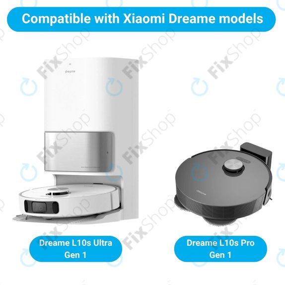 Zestaw części zamiennych do Xiaomi Dreame L10s Ultra, Xiaomi Dreame L10s Pro (1x Główna szczotka, 2x Filtr, 2x Szczotka boczna, 4x Ściereczka mopująca, 2x Worek na kurz)