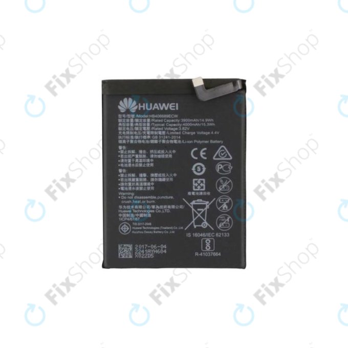 Bateria do Huawei Y9 (2018), Y7 (2019), HB406689ECW, 4000mAh, 24022860, 24022692, 24022241, Genuine Service Pack