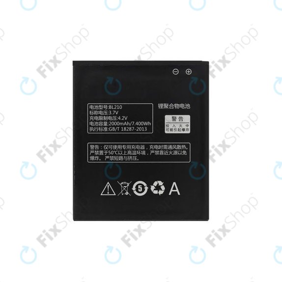 Bateria do Lenovo A536, S820, S650, BL210, 2000mAh
