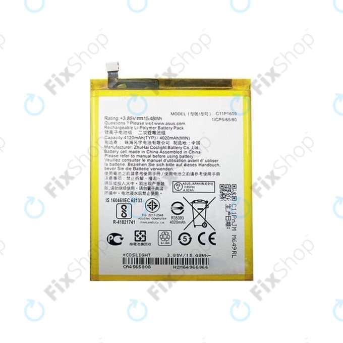 Bateria do Asus Zenfone 3 Max ZC553KL (X00DD), C11P1609, 4120mAh