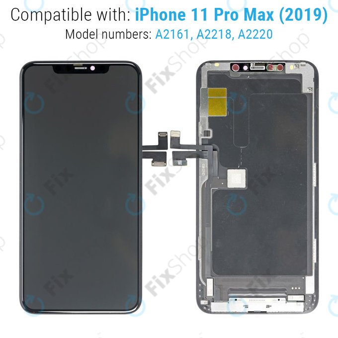 Wyświetlacz dla iPhone 11 Pro Max, Ekran dotykowy z ramką, Refurbished