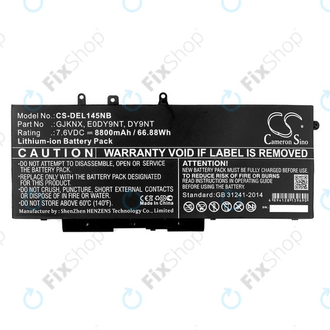 Bateria do Dell Latitude 14 5490, Latitude 14 5491, 8800mAh, Li-Ion, 7.6V, 00JWGP, HQ