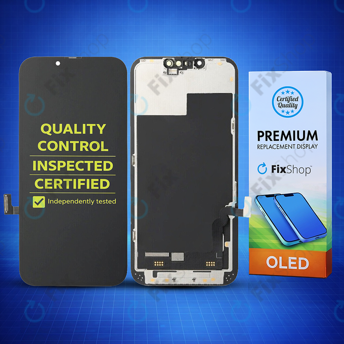 Wyświetlacz Soft OLED dla iPhone 13, Ekran dotykowy z ramką, FixPremium