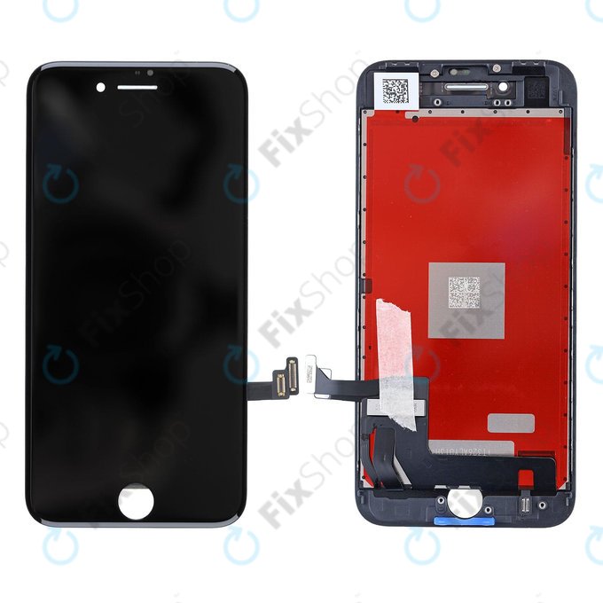 Wyświetlacz dla iPhone 8, SE (2020), SE (2022), Black, Ekran dotykowy z ramką