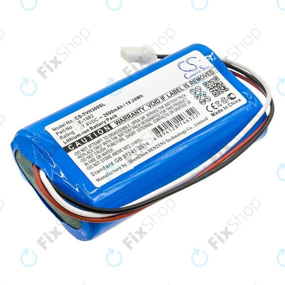 Bateria do Televes H30FLEX, 2600mAh, Li-Ion, 7.4V, E-1982, HQ