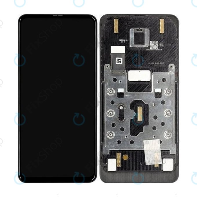 Wyświetlacz OLED do Xiaomi Mi Mix 3, Ekran dotykowy z ramką, Czarny, Black
