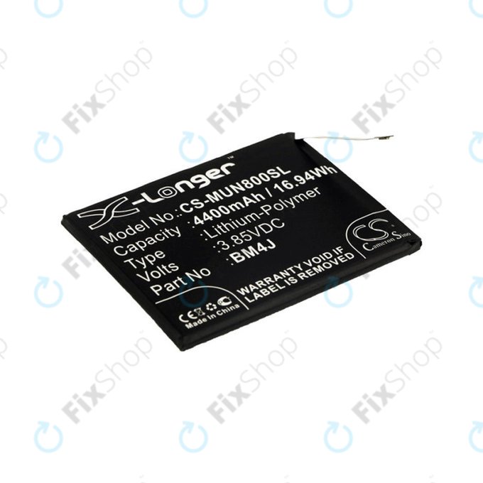 Bateria dla Xiaomi Redmi Note 8 Pro, 4400mAh, Li-Pol, 3.85 V, BM4J, HQ