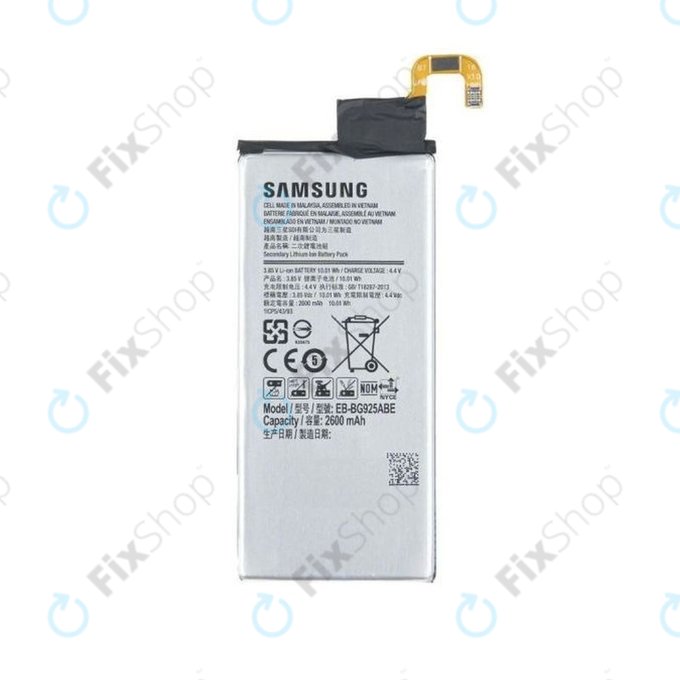 Bateria do Samsung S6 Edge G925F, EB-BG925ABE 2600mAh, GH43-04420A, GH43-04420B, Genuine Service Pack