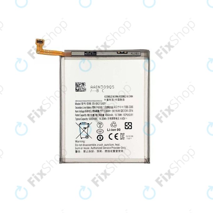 Bateria do Samsung A22 A225F, A31 A315F, A32 4G A325F, EB-BA315ABY, 5000mAh