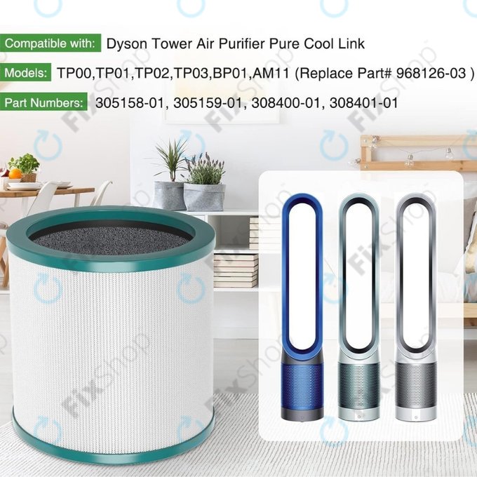 Filtr HEPA (Węgiel aktywny) do Dyson Purifier Cool-series, Pure Cool-series