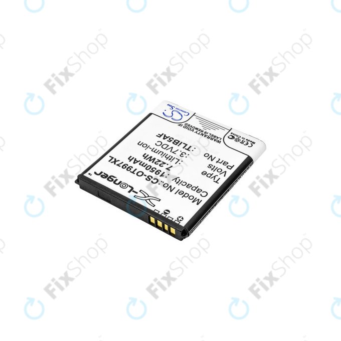 Bateria do Alcatel One Touch 997, X Pop, TCL S710, S800, 1950mAh, Li-Ion, 3.7V, TLiB5AF, HQ
