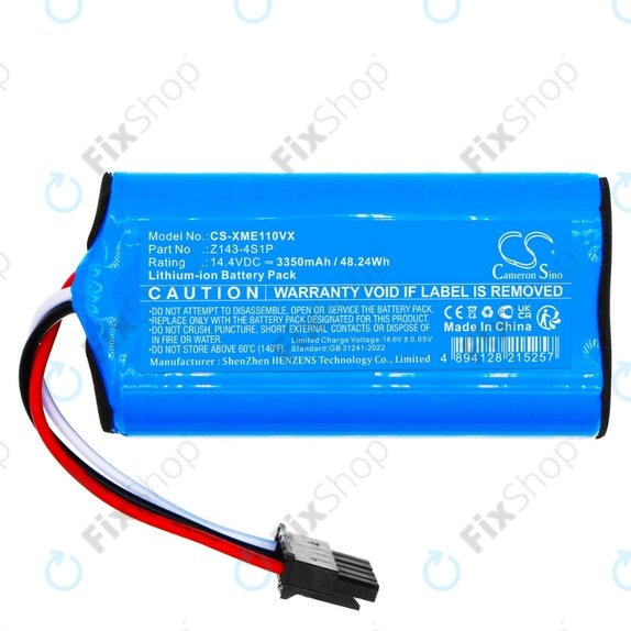 Bateria do Xiaomi Robot Vacuum E5, E10, E10C, Z143-4S1P 14.4V, Li-Ion, 3350mAh, HQ