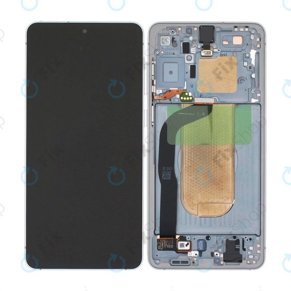 Wyświetlacz OLED dla Samsung S25 Edge, Titanium Silver, Ekran dotykowy z ramką