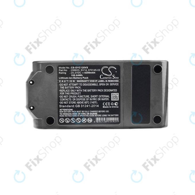 Bateria do Dyson V11, 299820, SV14, 970145-02, Li-Ion, 25,2V 4200mAh, HQ