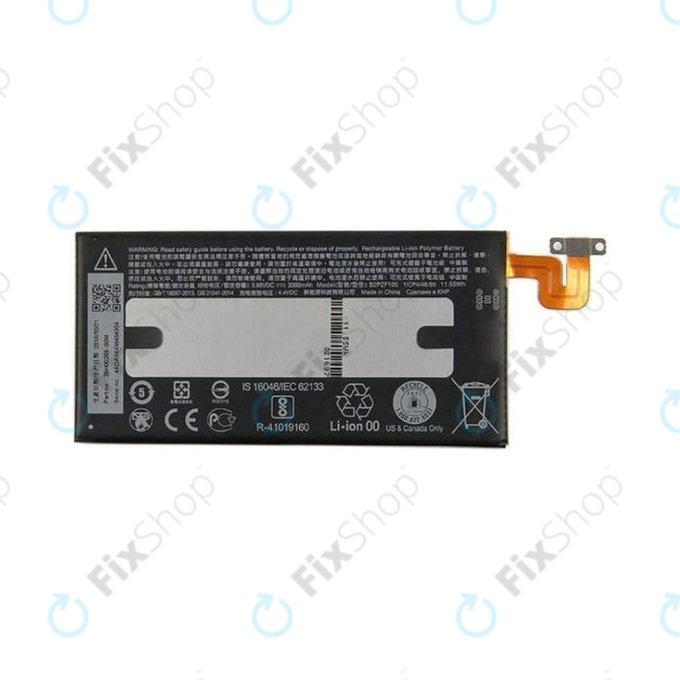 Bateria do HTC U Ultra, B2PZF100, 3000mAh