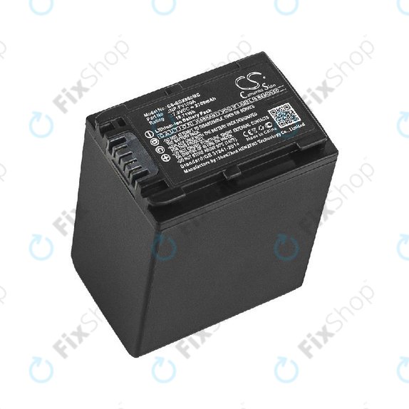 Bateria do Sony FDR-AX, HDR-CX, HDR-CX HDR-PJ, NEX-VG30, 2700mAh, Li-Ion, 7.3V, NP-FV100A, HQ
