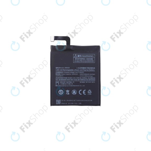 Bateria do Xiaomi Mi6, BM39, 3350mAh