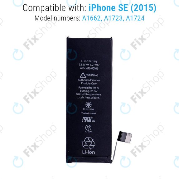 Bateria dla iPhone SE, 1624mAh