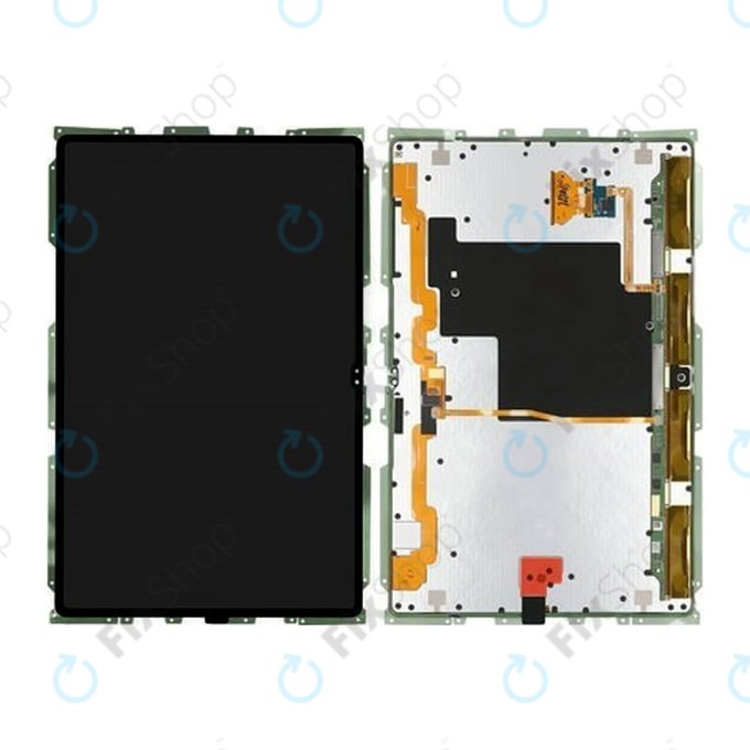 Wyświetlacz do Samsung Tab S8 Ultra X900, X906B, Ekran dotykowy bez ramki, GH82-27840A, Grafitowy, Graphite, Genuine Service Pack