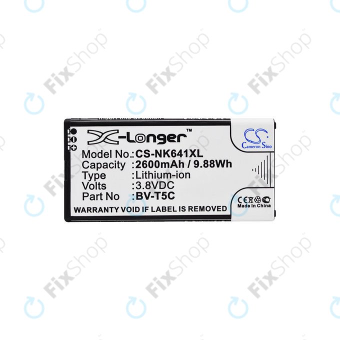 Bateria dla Microsoft Lumia 640, 2600mAh, Li-Ion, 3.8 V, BV-T5C, HQ