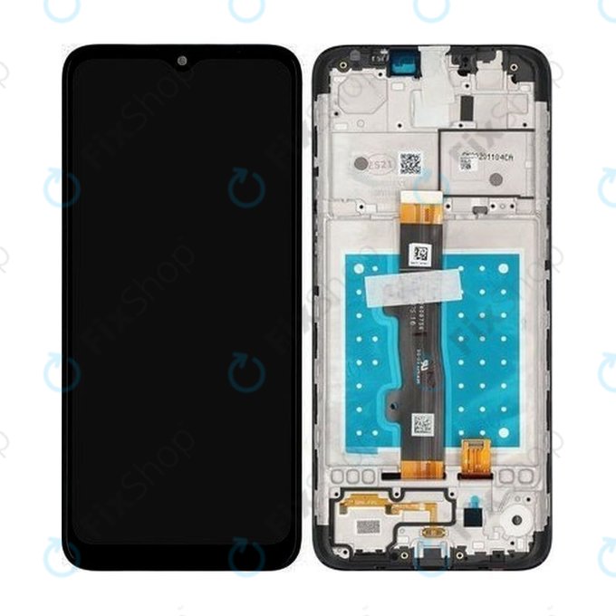 Wyświetlacz do Motorola Moto E7 XT2095, Ekran dotykowy z ramką, Mineral Gray, TFT